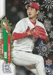 2020 Topps Holiday Base Set Kwang-Hyun Kim #HW113a card