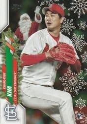 2020 Topps Holiday Base Set Kwang-Hyun Kim #HW113b card
