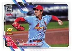 2021 Topps UK Edition Base Set Kwang-Hyun Kim #176 card