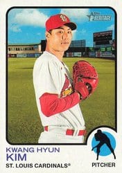 2022 Topps Heritage Base Set Kwang-Hyun Kim #490 card