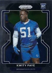 2021 Panini Prizm Base Set Kwity Paye #378 card