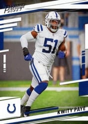 2022 Panini Prestige Base Set Kwity Paye #130 card