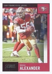 2020 Score Base Set Kwon Alexander #317 card