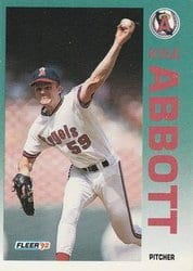 1992 Fleer Base Set Kyle Abbott #51 card