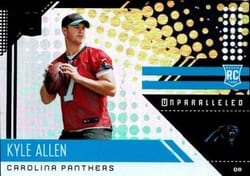2018 Panini Unparalleled Base Set Kyle Allen #287 card
