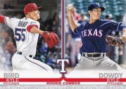 2019 Topps Update Base Set Kyle Bird / Kyle Dowdy #US183 card