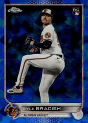 2022 Topps Chrome Update Sapphire Edition Base Set Kyle Bradish #US66 card