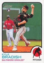 2022 Topps Heritage Base Set Kyle Bradish #642 card