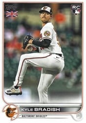 2022 Topps UK Edition Base Set Kyle Bradish #176 card