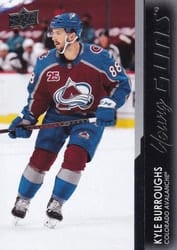 2021-22 Upper Deck Base Set Kyle Burroughs #206 card