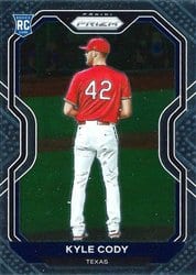 2021 Panini Prizm Base Set Kyle Cody #115 card