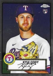 2021 Topps Chrome Platinum Anniversary Base Set Kyle Cody #117 card