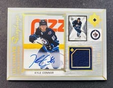 2021-22 Upper Deck Ultimate Collection Ultimate Display Autograph Jersey Kyle Connor #UDA-KC card