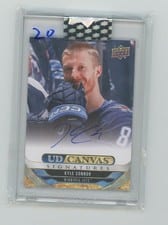 2024-25 Upper Deck Clear Cut Canvas Signatures Kyle Connor #CS-KC card