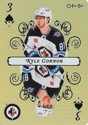 2025-26 O-Pee-Chee Playing Cards Kyle Connor #3-SPADES card