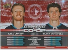 2024-25 Upper Deck Gaming Co-Op Kyle Connor / Mark Scheifele #CGO-23 card