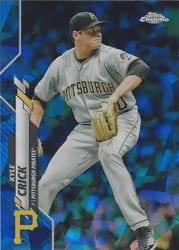 2020 Topps Chrome Update Sapphire Edition Base Set Kyle Crick #U-260 card