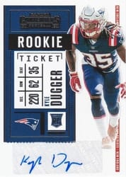 2020 Panini Contenders Base Set Kyle Dugger #171 card