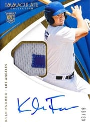 2018 Panini Immaculate Collection Base Set Kyle Farmer #19 card