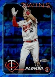 2024 Topps Chrome Sapphire Edition Base Set Kyle Farmer #379 card