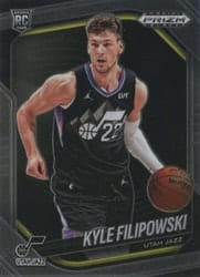 2024-25 Panini Prizm Black Base Set Kyle Filipowski #125 card