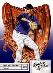 2019 Panini Leather & Lumber Base Set Kyle Freeland #36 card
