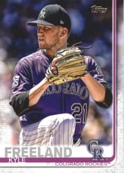 2019 Topps Base Set Kyle Freeland #647 card