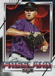 2020 Topps Fire Base Set Kyle Freeland #19 card