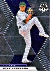 2021 Panini Mosaic Base Set Kyle Freeland #100 card