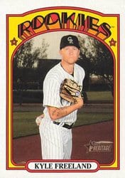 2021 Topps Heritage Base Set Kyle Freeland #451 card