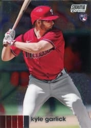 2020 Stadium Club Chrome Base Set Kyle Garlick #383 card