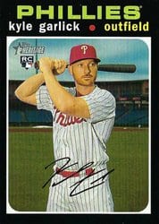 2020 Topps Heritage Base Set Kyle Garlick #708 card