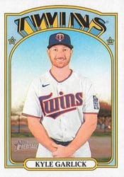 2021 Topps Heritage Base Set Kyle Garlick #668 card