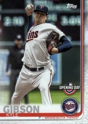 2019 Topps Opening Day Base Set Kyle Gibson #170 card