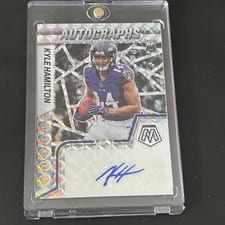 2022 Panini Mosaic Rookie Autographs Mosaic Kyle Hamilton #RAM-KH card