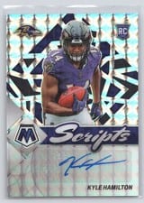 2022 Panini Mosaic Rookie Scripts Kyle Hamilton #RS-KH card