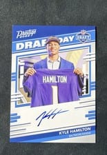 2022 Panini Prestige Draft Day Signatures Kyle Hamilton #DDS-KH card
