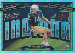 2022 Panini Prestige Seasons Greetings Kyle Hamilton #SG-19 card