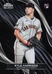 2024 Topps Chrome Black Base Set Kyle Harrison #91 card