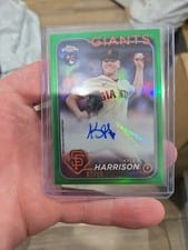 2024 Topps Chrome Update Autographs Kyle Harrison #AC-KH card