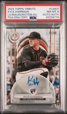 2024 Topps Tribute League Inauguration Autographs Kyle Harrison #LIA-KH card