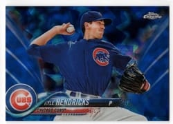 2018 Topps Chrome Sapphire Edition Base Set Kyle Hendricks #552 card