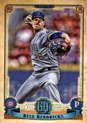2019 Topps Gypsy Queen Base Set Kyle Hendricks #83 card