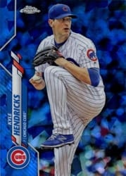 2020 Topps Chrome Sapphire Edition Base Set Kyle Hendricks #26 card