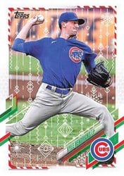 2021 Topps Holiday Base Set Kyle Hendricks #HW191 card