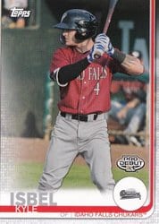 2019 Topps Pro Debut Base Set Kyle Isbel #95 card