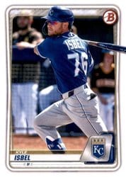 2020 Bowman Draft Base Set Kyle Isbel #BD-182 card