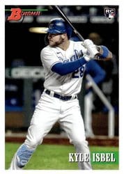 2021 Bowman Heritage Base Set Kyle Isbel #95 card