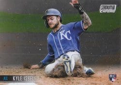 2021 Stadium Club Chrome Base Set Kyle Isbel #329 card