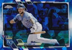 2021 Topps Chrome Update Sapphire Edition Base Set Kyle Isbel #US220 card